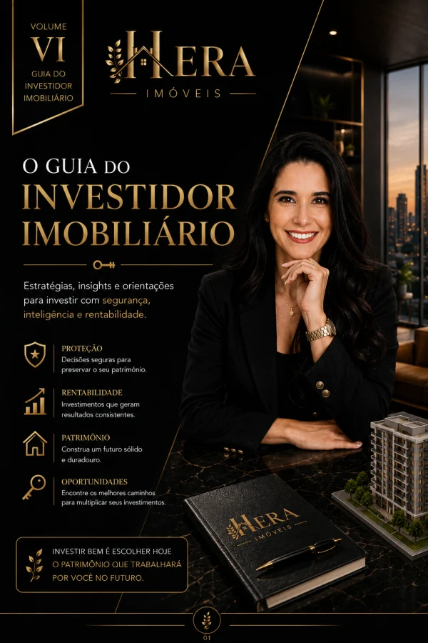 Capa do e-book &ldquo;Guia do Investidor Imobiliário&rdquo;, volume 06 da Biblioteca Hera