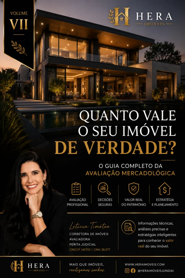 Capa do e-book &ldquo;Avaliação Imobiliária: Como Descobrir o Valor Real do Seu Imóvel&rdquo;, volume 07 da Biblioteca Hera